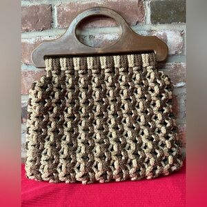 Vintage Macrame Purse